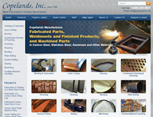 Tablet Screenshot of copelandsinc.net